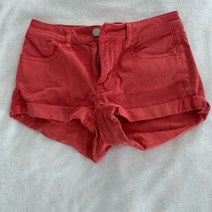 Burnt color red shorts super comfy cotton